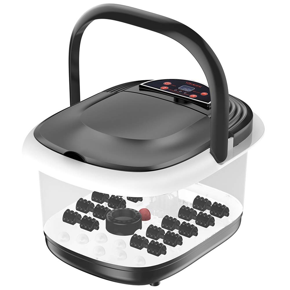 yosager Foot Bath Spa with Heat, Bubbles Jets, Foot Massager with Digital Temperature Control, Infrared Relieve Stress, Pedicure Spa, 20 Massage Rollers: Beauty