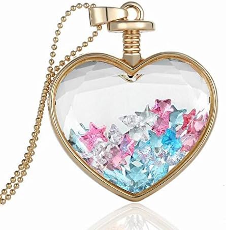JIAMIN Heart-Shaped Built-in Plant specimens Lavender car Charm of The Rear-View Mirror in The Beautiful Double-Sided Transparent Color (Crystal)
