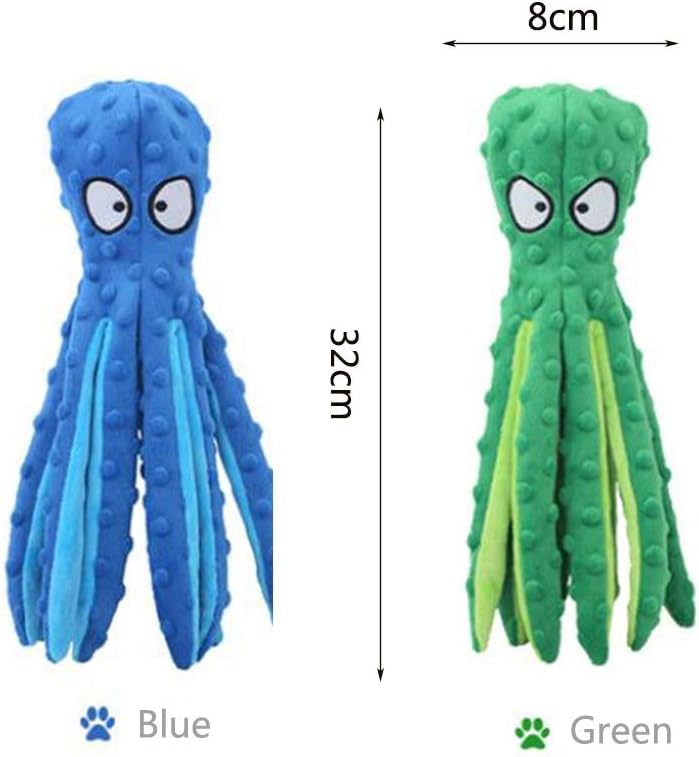 2pcs Plush Dog Toys, Dog Plush Toys Octopus, No Stuffing Squeaky Interactive Dog Toys - Image 3