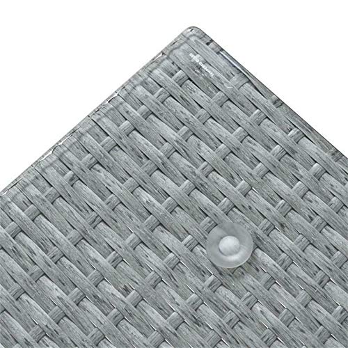 GXK Gartenmöbel Set Eck-Sitzgruppe Lounge Essgruppe Rattan Möbel Grau-Mix – Bild 4