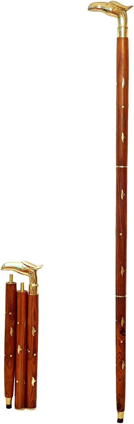 PHYSIQO ® Wooden Walking Stick