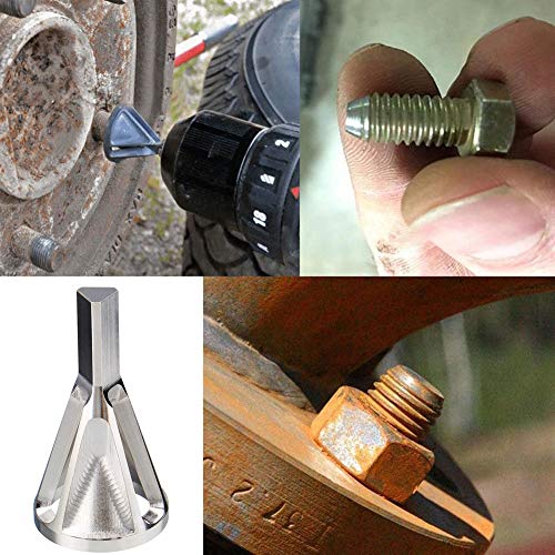 Deburring External Chamfer Tool Bit Remove Burr Drill Bit Repairs Tools Stainless Steel - Thumbnail 6
