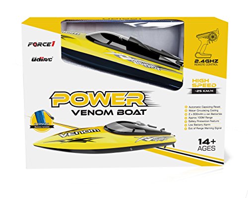 UDI001 RC Racing Boat – High Speed Electric Remote Control Boat For Adults & Kids 12+
