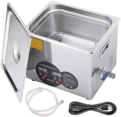 M2 Outlet 10L Stainless Steel Ultrasonic Jewelry Cleaning Cleaner Heater With Timer