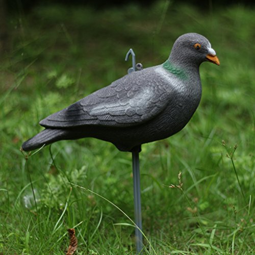 MonkeyJack 2Pcs Pigeon Decoy Hunting Trap Pest Control Garden Defense Deter Scarecrow 30cm - Thumbnail 3
