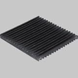 4 Pack of Anti Vibration Pads 4" x 4" x 3/8" All Rubber Vibration isolation pads