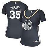 adidas Kevin Durant Golden State Warriors NBA Women's Grey Official Alternate Replica Jersey