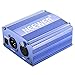 Neewer 1-Channel 48V Phantom Power Supply with Adapter and XLR Audio Cable (Blue)