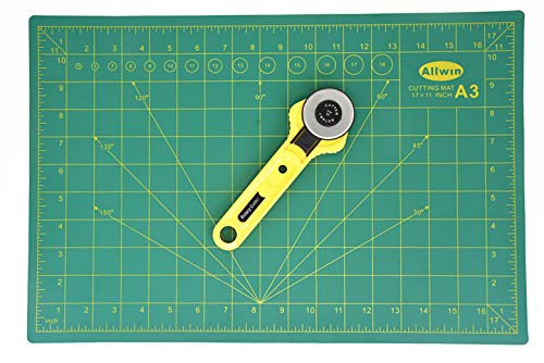 Alikeke Gridded Cutting Mat 12" X 18"（A3） + 28mm Rotary Cutter - Thumbnail 3