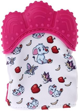 Jesse Baby Teething Mitten, Infant Self Soothing Elephant Calf Teether & Teething Pain Relief Toy Glove & Teether, Boy & Girl | BPA Free | Toddler Infant Gifts