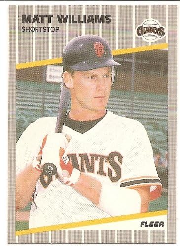 マット ウィリアムズ19 Fleerサンフランシスコジャイアンツルーキーカード 346