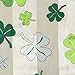 Purple Box Jewelry Shamrock Scarf One Size Ivory (White)