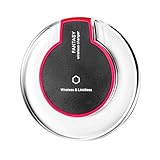 Fantasy Qi Wireless Charging Mini Pad for Apple iphone 5,iphone 5S,iphone 5C,iphone 6,iphone 6S,iphone 6S Plus,iphone 6 Plus,ipod Touch Wireless Charger [Black]