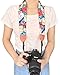 Alled Camera Neck Shoulder Belt Strap, Chevron Scarf Vintage Print Soft Coloful Camera Straps for Women/Men for DSLR/SLR/Nikon/Canon/Sony/Olympus/Samsung/Pentax ETC