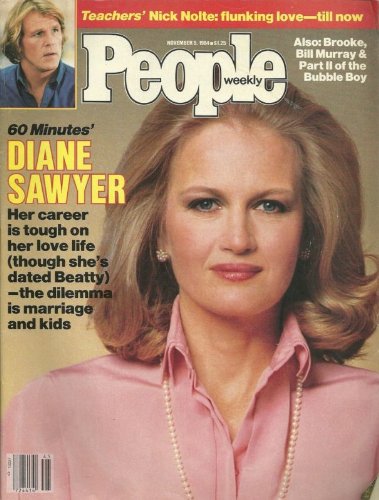 Diane Sawyer (60 Minutes), Nick Nolte, Brooke Shields, Bill Murray, the Bubble Boy - November 5, 1984 People Weekly Magazine