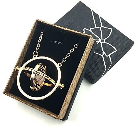 18K Gold Plated Time Turner Necklace in Gift box