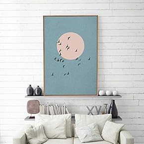 Framed Nordic Abstract Home Artwork for Living Room Bedroom