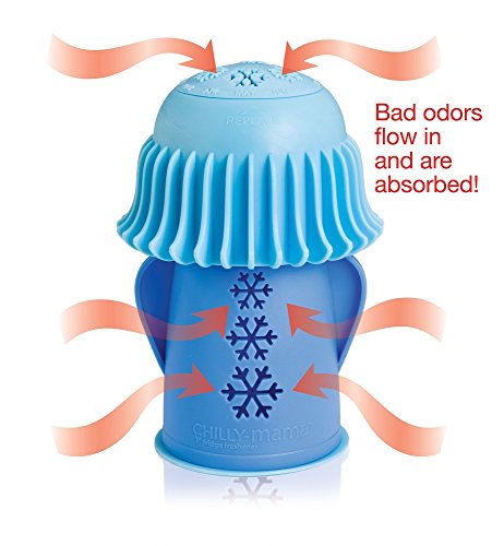 Chilly Mama Baking Soda Fridge And Freezer Odor Absorber & Freshener Holder, Blue