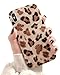 Dailylux Case for iPhone Xs (2018) / iPhone X (2017) 5.8-inch, Cute Phone Case Glitter Pearly-Lustre Slim Shell Protective Soft TPU Back Cover for Girls Women, Leopard Brown