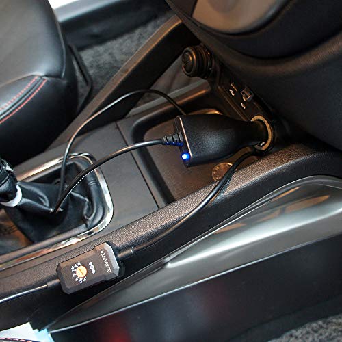 POWSEED DC12V Car 12W Universal Power Adapter for Breast Pumps Speakers Smart Phone Tablets Small Electronics Micro USB Devices, Output 3V 4.5V 5V 6V 7.5V 9V 12V Multi Voltage Charger Supply Cord