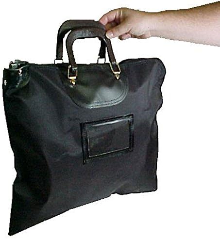 Black HIPAA Compliant Locking Bag w/Hard Handles & Card Holder Keyed Differently