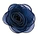 Rose Flower Hair Clips, Brooches, and Pins with Blue Accent | Versatile Floral Accessories for Women