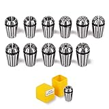 ER16 Collet Set, 11 PCS ER16 Collet Chuck 1-10MM ER-16 Spring Collet for CNC Engraving Machine & Milling Lathe Tool Holder By Beauty Star