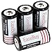 EaseBuy 4 Pack 16340 Lithium Batteries CR123A Rechargeable Batteries Camera Batteries