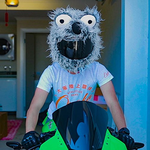 Moto Loot Helmet Cover for Motorcycle Helmet, Fun Rides and Gifts (Cover Only. Helmet Not Included) - Gray
