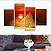 H.COZY Egyptian Pyramids Print in the on canvas. than an oil painting poster or placard ANCIENT EGYPTIAN ALI GIZA PYRAMIDS poster historic beautiful landmark 32X24 inch nyjzd104(No frame)