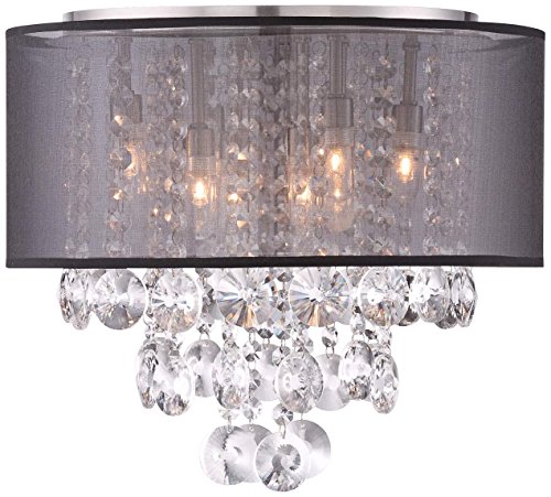 Saint Mossi Modern K9 Crystal Raindrop Chandelier Lighting Flush