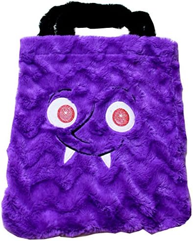 Happy Home Gifts Furry Purple Monster Trick or Treat Bag