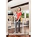 Regalo Easy Open 50 Inch Wide Baby Gate, Pressure Mount, Great for Kids and Pets (White Baby Gate with 2 Extension Kits)