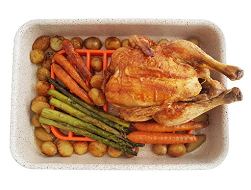 Roasting Rack for Pan - Oven Rack | Cooking Rack for Oven Use - Roast Rack Nonstick - Orange by STAN BOUTIQUE