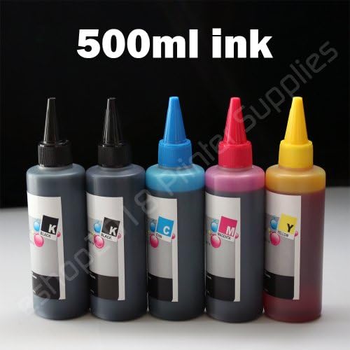 iEagle 5 Bottles High Quality Refill Ink (200ml Black, 100ml per color, total 500ml) For Epson #69 691-694 CISS Refillable Ink Cartridges