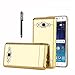 TabPow Galaxy J7 Case, Improved Mirror Reflection, Scratch-Resistant Bling Luxury Slim TPU PC Case Cover For Samsung Galaxy J7 J700 - Gold
