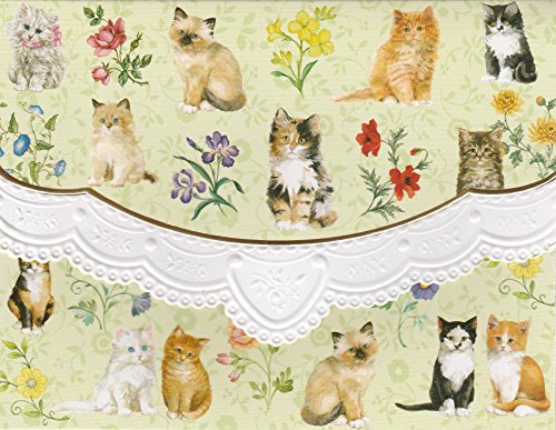 Carol Wilson Kittens Cats 10 ct Embossed Note Card Set For Arts Sake