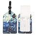 Weeare PU Leather Luggage Tags|Suitcase Tags|Suitcase Labels Bag Travel Accessories Baggage tags- Set of 2(Travel)