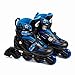 Inline Skates for Girls and Boys, Skates with Gel Wheels Adjustable Sizing for Adults and Kids, Inline Skates for Adult Female, Male, Lightweight Skates, High Bounce, Blue