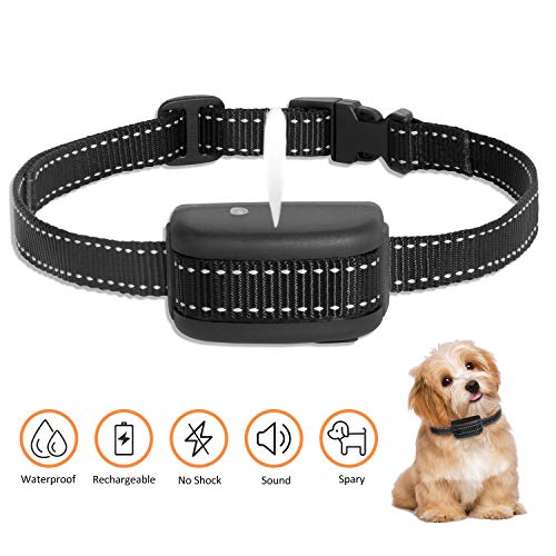 Zeonetak Rechargeable Spray Bark Collar, Citronella Dog Bark Collar Stop Barking Collar for Dogs Small Medium Large,Adjustable Waterproof, No Shock, Harmless & Humane