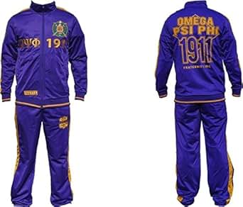 Amazon.com: Omega Psi Phi Divine 9 S3 Mens Jogging Suit ...