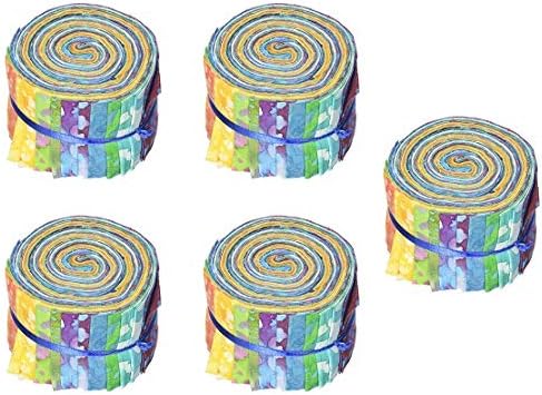 Fabric Palette 2-1/2-Inch by 42-Inch Cuts Jellies 100-Percent Cotton, 20-Pack, Long Road Batik (Fіvе Расk)