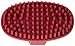 Le Salon Essentials Rubber Grooming Brush with Loop Handle, Red