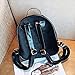 MaxxCloud Teens Cute Cat Mini Backpack Purse Velvet Casual Daypack Small Bag for Women (Black)