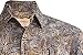 Johari West Men's Button-Down Short Sleeve Shirt, Ripple Rosso (Gold, X-Large)