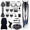 DIKANEO Beard Trimmer Hair Clipper Kit for Men, 10 IN 1 Electric Trimmers Grooming for Nose Ear Facial Body Waterproof…