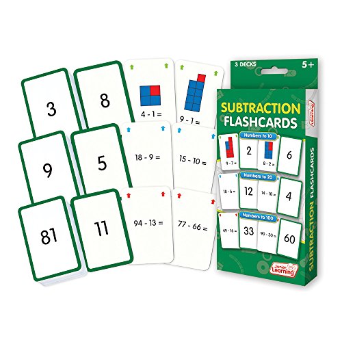 Junior Learning Subtraction Flash Cards
