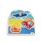 Hape On The Go Wooden Toddler Knob Puzzle