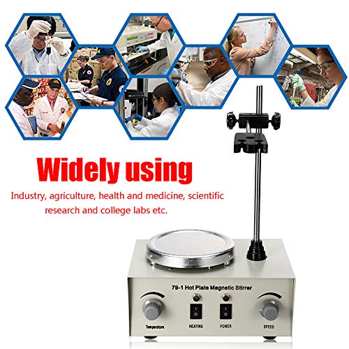 Magnetic Stirrer Model Kitchen Tools,wanshenGyi 79-1 Laboratory 1000ml Dual Control Hot Plate Magnetic Stirrer Stirring Mixer - US Plug