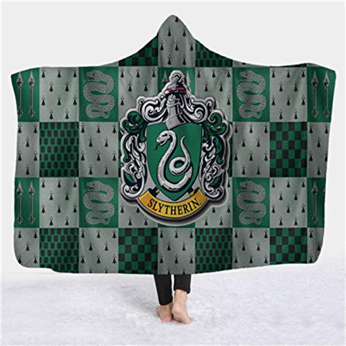 3D Printed Hooded Blanket Anime Soft Fluffy Blankets for Adults Sherpa Fleece Winter Throw Blanket Hoodie Blanket Travel Cloak,Adult 150 x 200 cm,Harry Potter 012